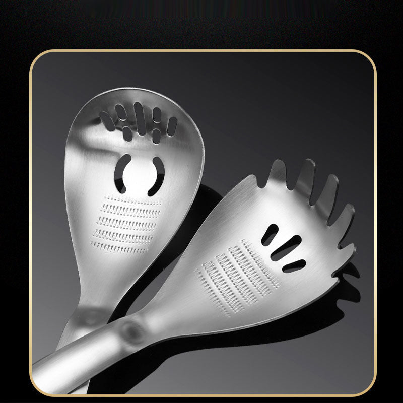 5-in-1 Kitchen Spoon – Strain, Grind, Open, No Clutter