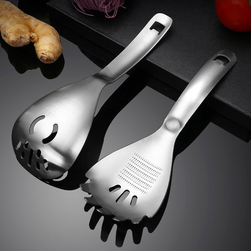 5-in-1 Kitchen Spoon – Strain, Grind, Open, No Clutter