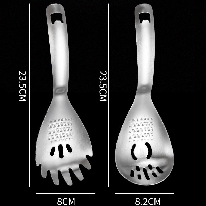 5-in-1 Kitchen Spoon – Strain, Grind, Open, No Clutter