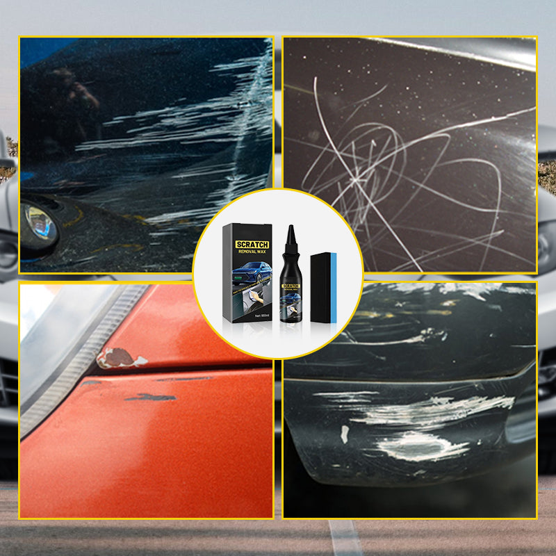 Restore Car Shine Instantly! Scratch Remover with Sponge