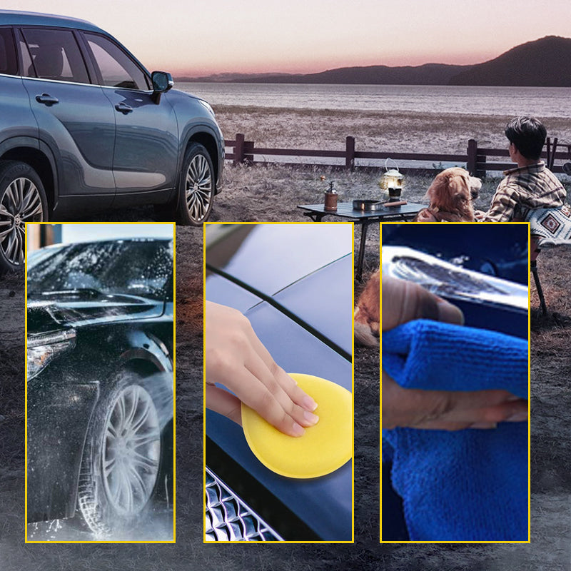 Restore Car Shine Instantly! Scratch Remover with Sponge