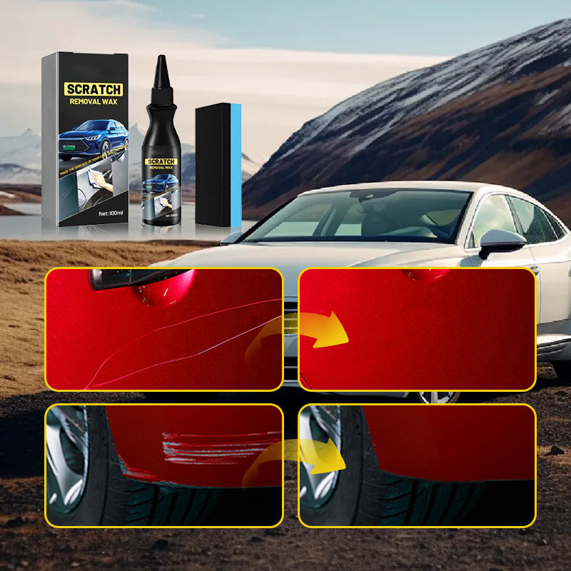 Restore Car Shine Instantly! Scratch Remover with Sponge