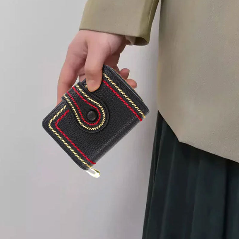 🔥Big Sale-50% Off❤️‍🔥Women's Short Zipper Multi-Card Pocket Wallet