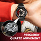 Rotating Skeleton Car Wheel Wrist Watch