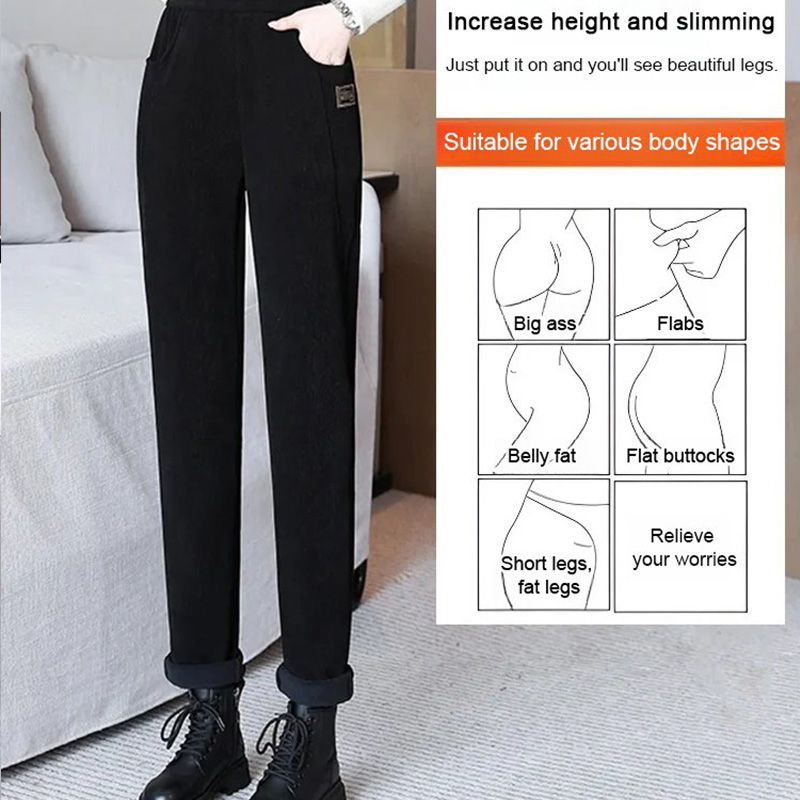 ⏳Limited-time 50% off⏰Women's High-waist Warm Faux Fleece-lined Pants👖
