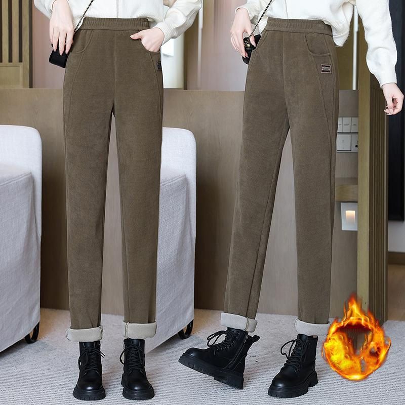 ⏳Limited-time 50% off⏰Women's High-waist Warm Faux Fleece-lined Pants👖