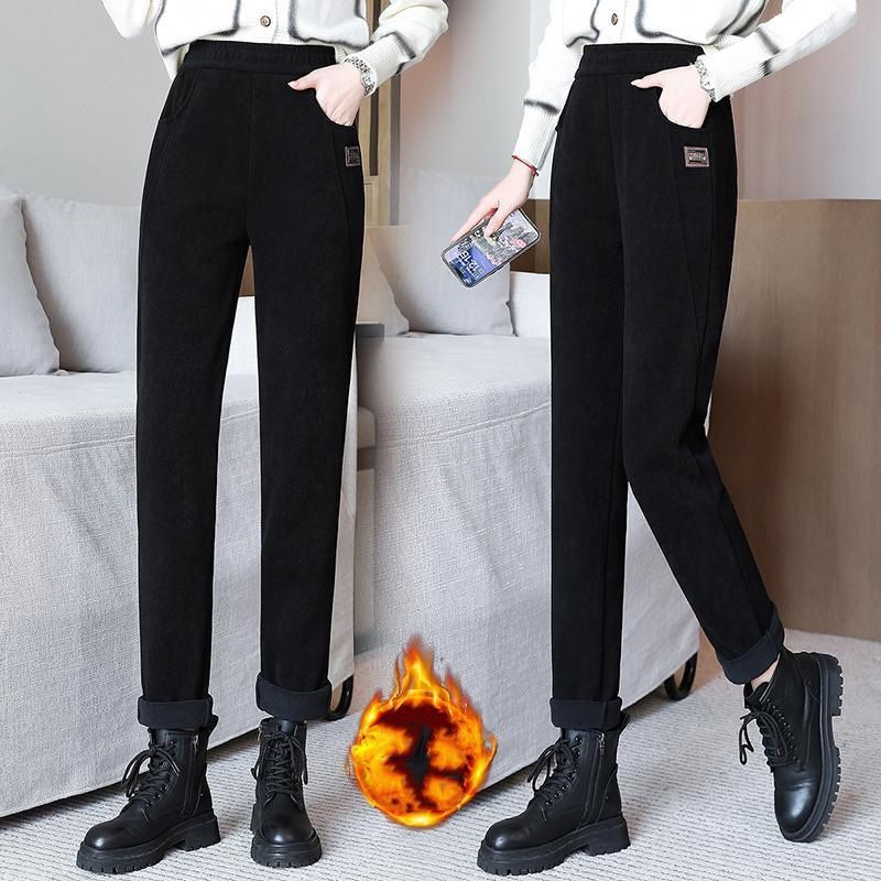⏳Limited-time 50% off⏰Women's High-waist Warm Faux Fleece-lined Pants👖