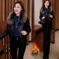 🔥Black Friday Mega Sale🔥Women's Warm PU Leather Jacket with Plush Collar