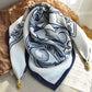 Women's Elegant Scarf with Magnetic Pendant Closure