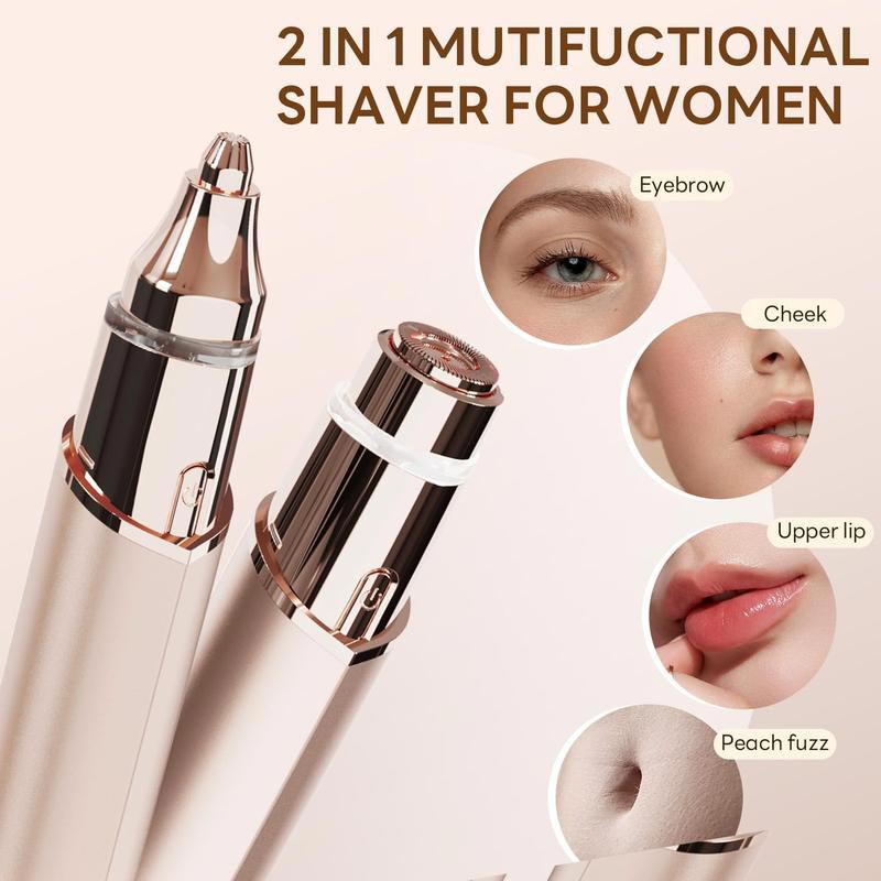 2-in-1 Electric Eyebrow Trimmer – Painless, Gentle & Rechargeable