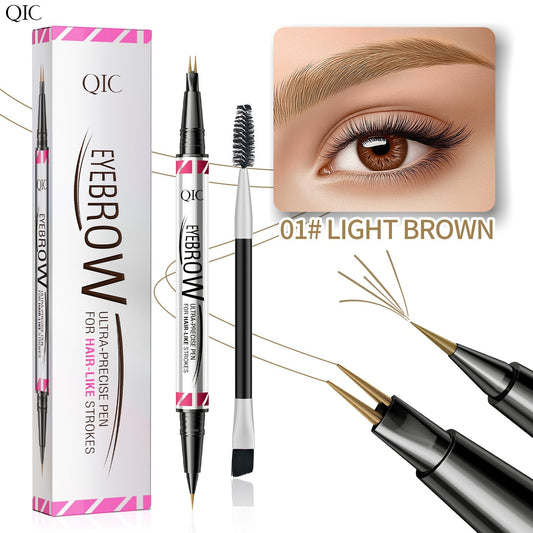 Draw Hair-Like Brows Instantly! No-Smudge 2-Tip Microblade Pen