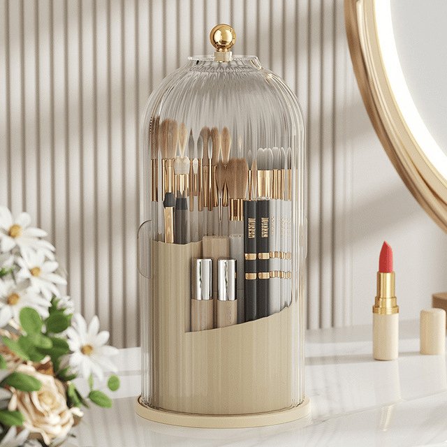 Protect Toothbrushes Instantly! No-Dust Sliding Lid Organizer