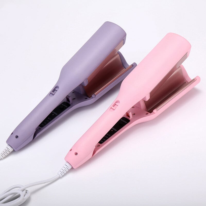 Create French Egg Roll Waves Instantly! Anti-Scald V-Shape Hair Waver