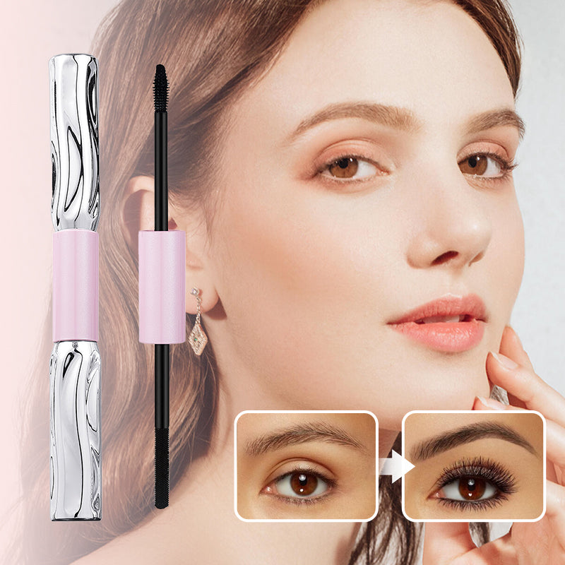 Curl & Volumize Instantly! No-Smudge Dual-Head Mascara