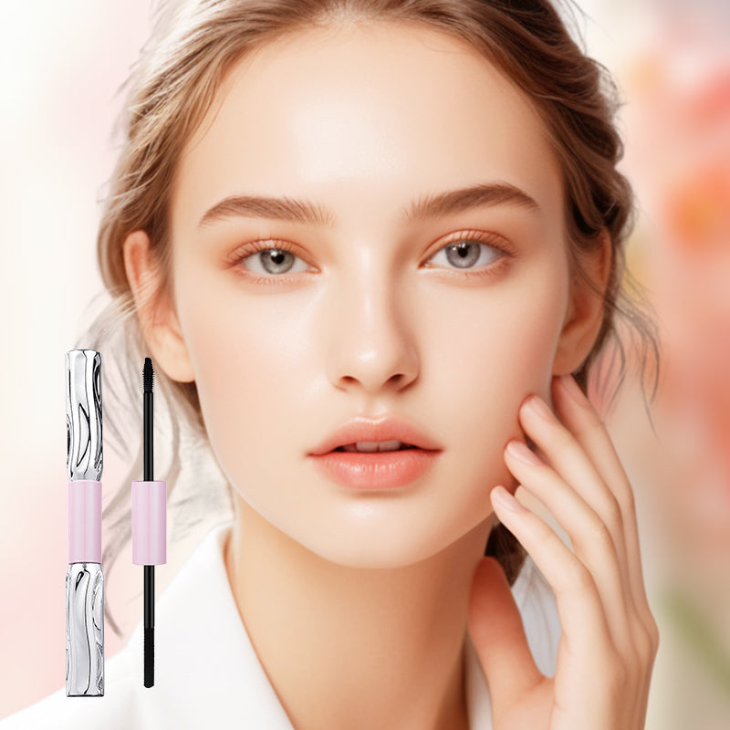 Curl & Volumize Instantly! No-Smudge Dual-Head Mascara