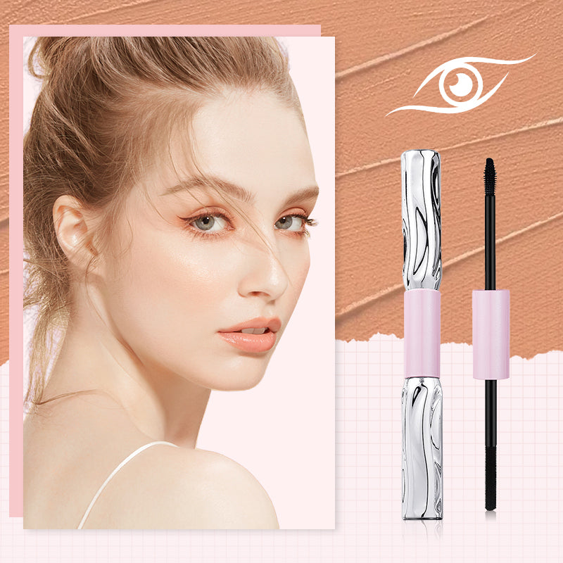Curl & Volumize Instantly! No-Smudge Dual-Head Mascara