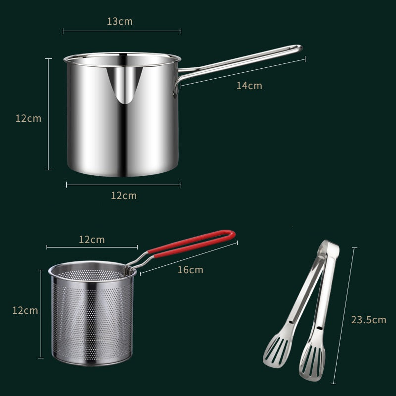 Fry Crispy Food Instantly! No-Splash Oil-Saving Stainless Fryer