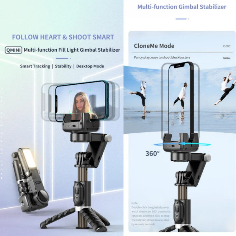💥Last Day Sales - 60% OFF💥360° Rotating 3-Axis Foldable Gimbal Stabilizer for Smartphones Recording