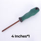 4-inch Phillips screwdriver with gourd handle