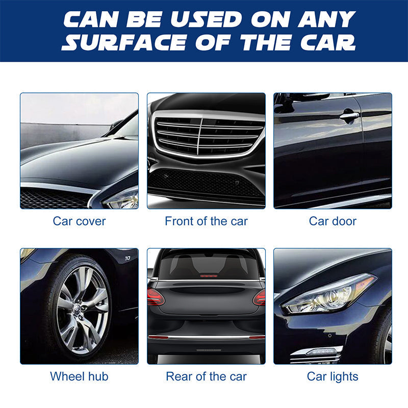 2025 New gentle and effective car cleaning spray with sponge and wipe)