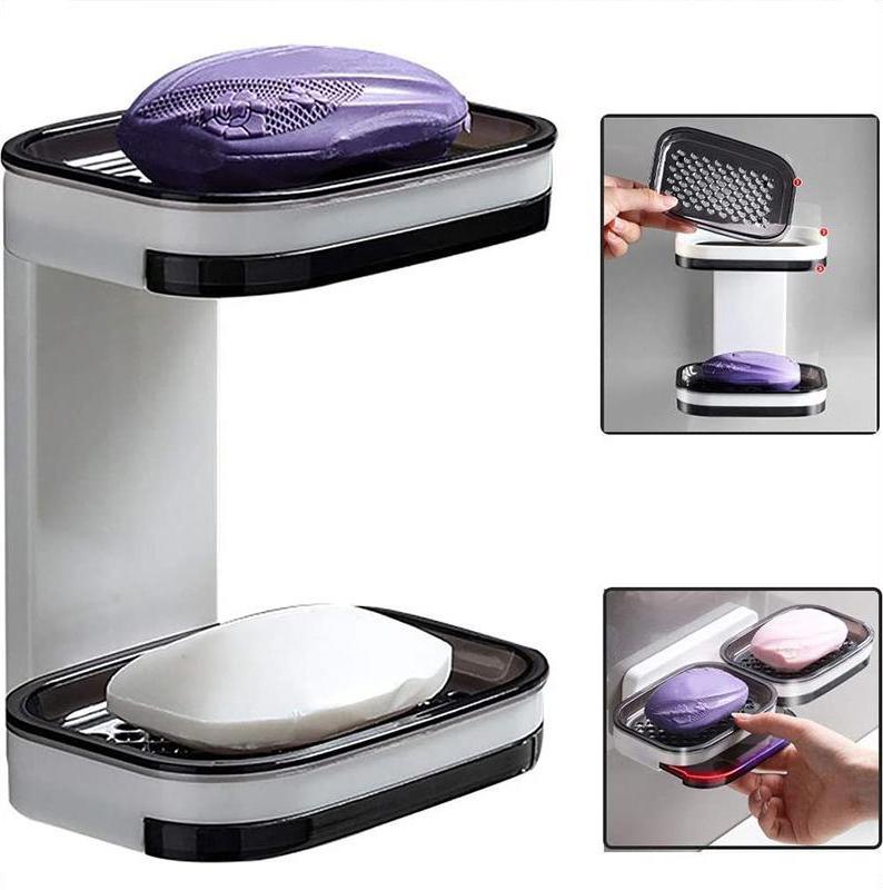 🧼 Self-Draining Soap Dish – No-Drill & Quick-Dry