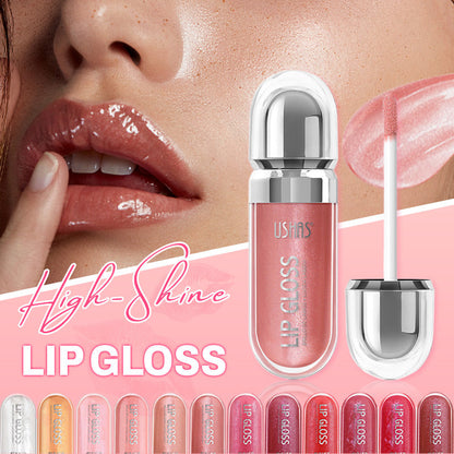 Get Glass-Like Shine Instantly! Hydrating High-Shine Lip Gloss