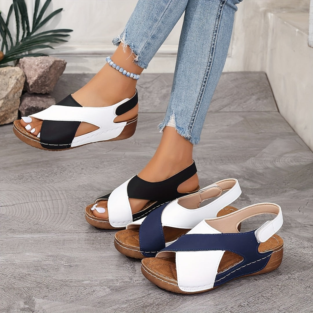LOSWIE®🔥Last Day Promotion 50% OFF - Women's Ultra Comfortable Slope Heel Orthopaedic Sandals