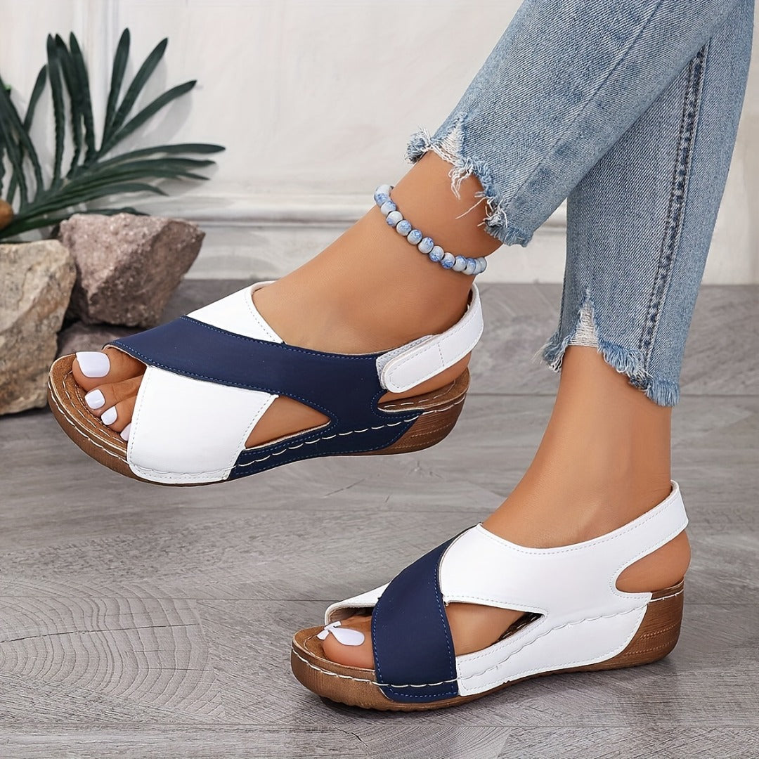 LOSWIE®🔥Last Day Promotion 50% OFF - Women's Ultra Comfortable Slope Heel Orthopaedic Sandals