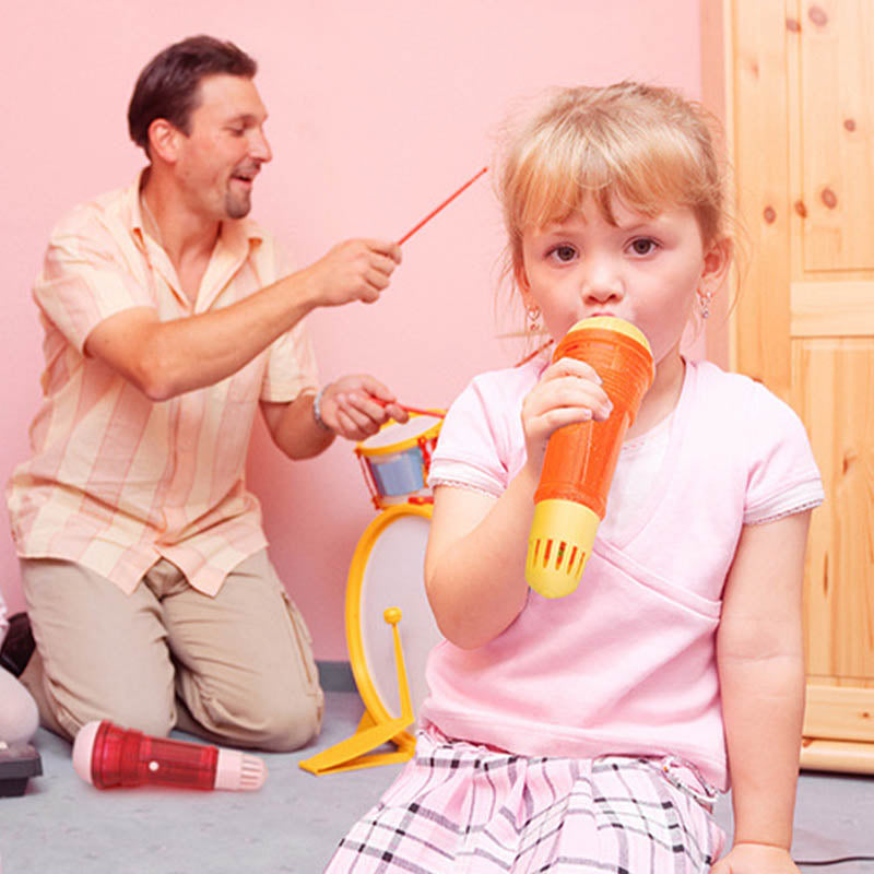 Fun Toy Microphone with Stickers for Kids
