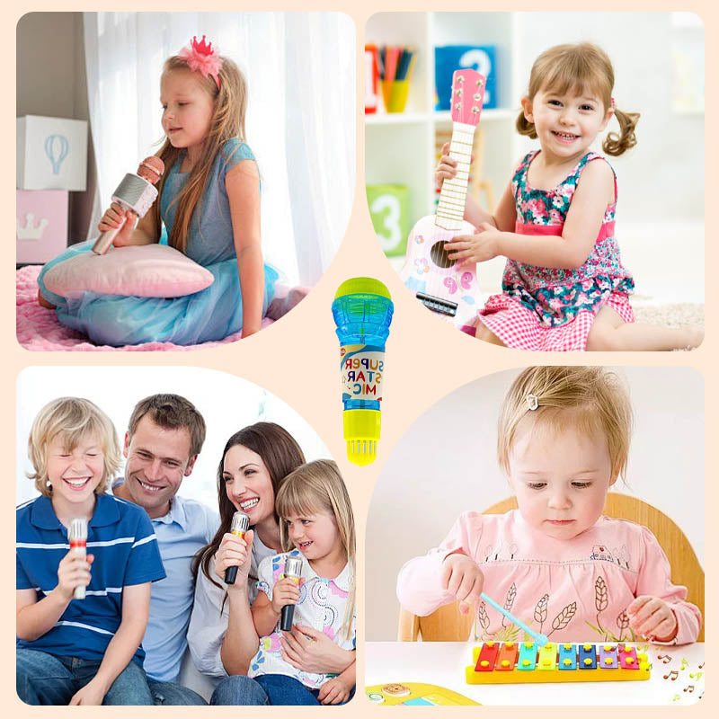 Fun Toy Microphone with Stickers for Kids