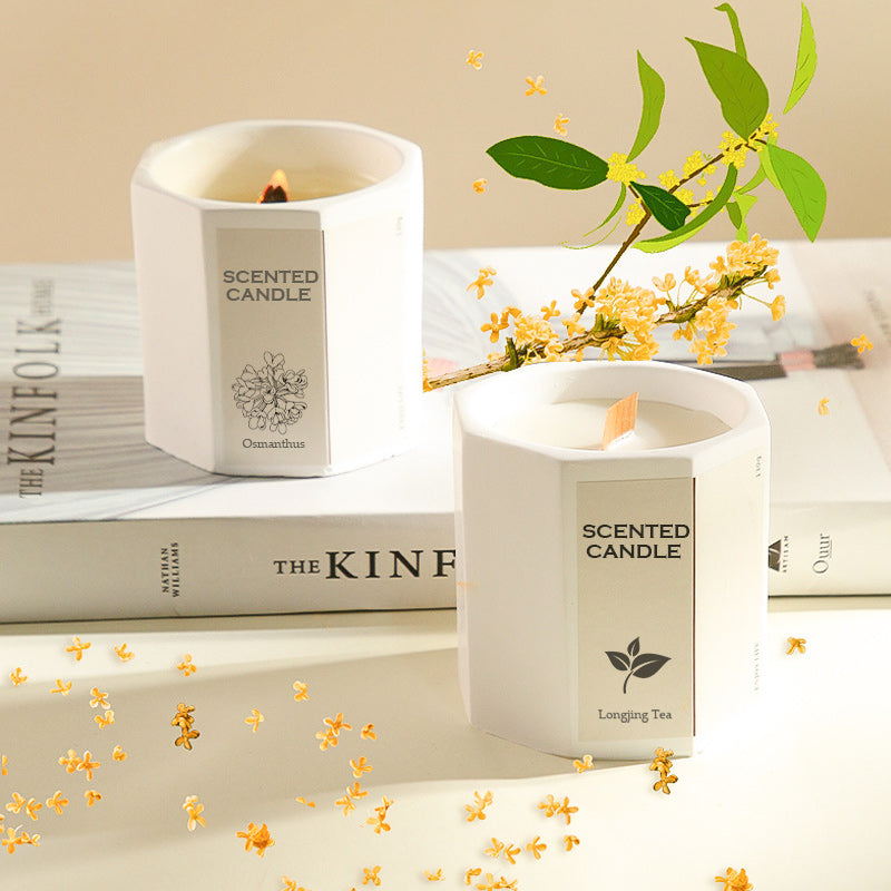 Smokeless Scented Candle with Wood Wick