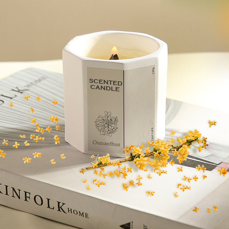 Smokeless Scented Candle with Wood Wick