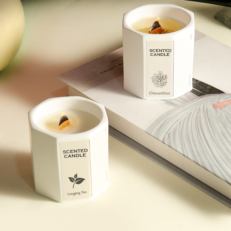 Smokeless Scented Candle with Wood Wick