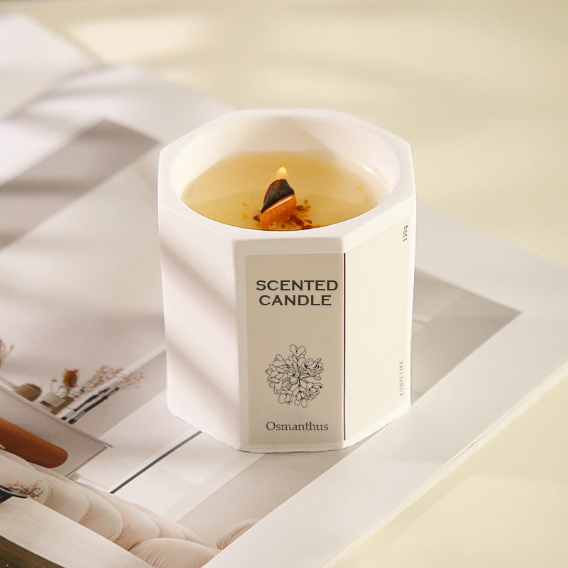 Smokeless Scented Candle with Wood Wick