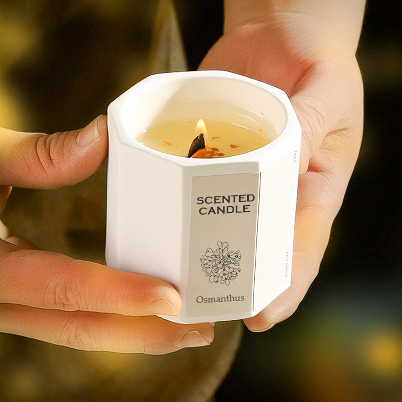 Smokeless Scented Candle with Wood Wick