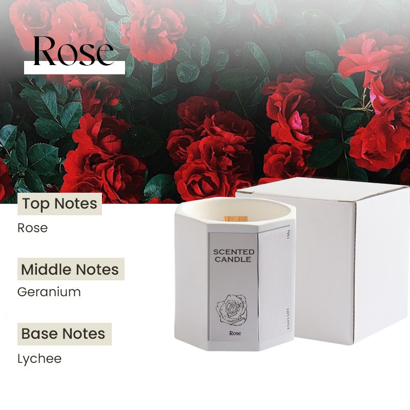 Smokeless Scented Candle with Wood Wick