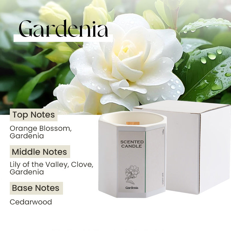Smokeless Scented Candle with Wood Wick