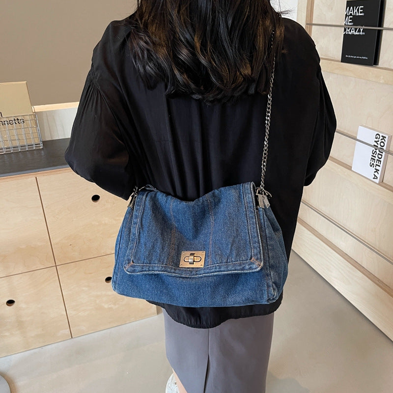 🔥 50% OFF! ⏰Retro Large Capacity Chain Strap Shoulder Bag