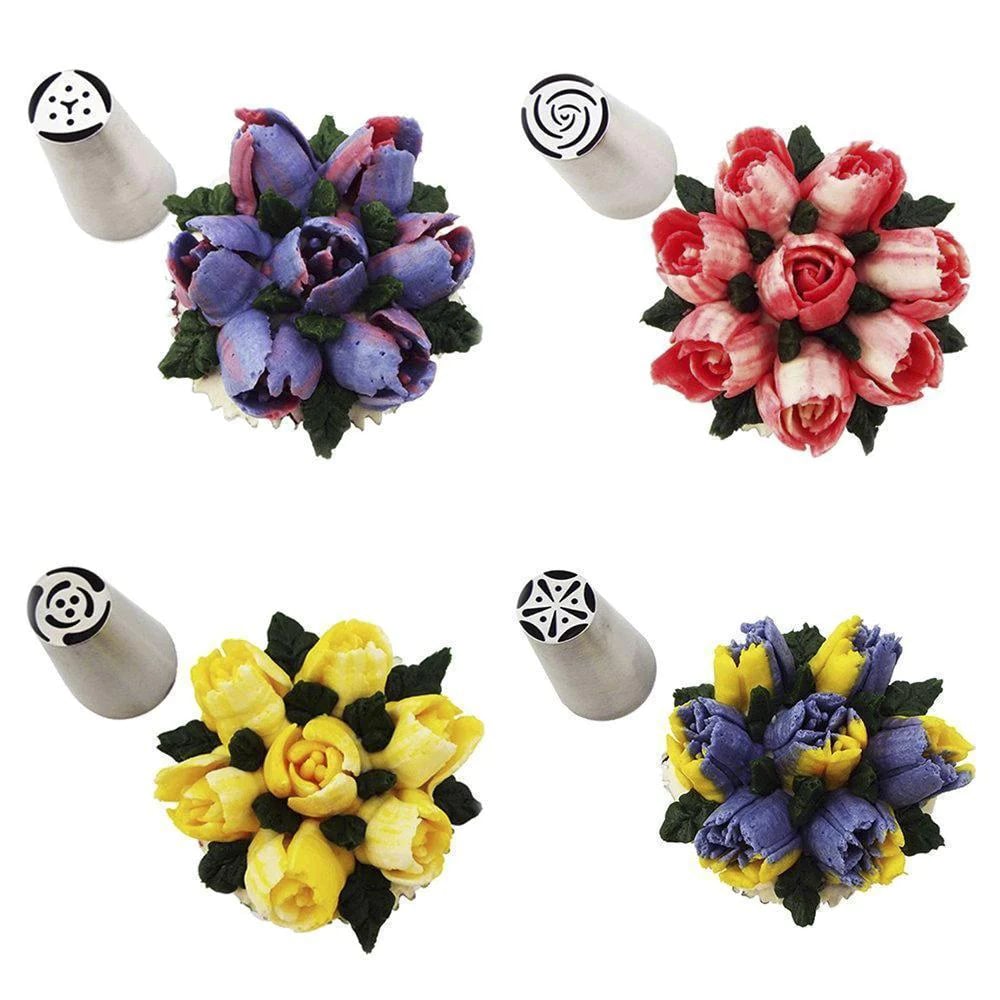 Pipe Flowers Instantly! No-Clog Reusable Frosting Tip Set