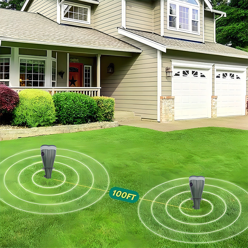 🌸Spring Sale 50% OFF☘️Solar Powered Waterproof Screw Mole Repellent