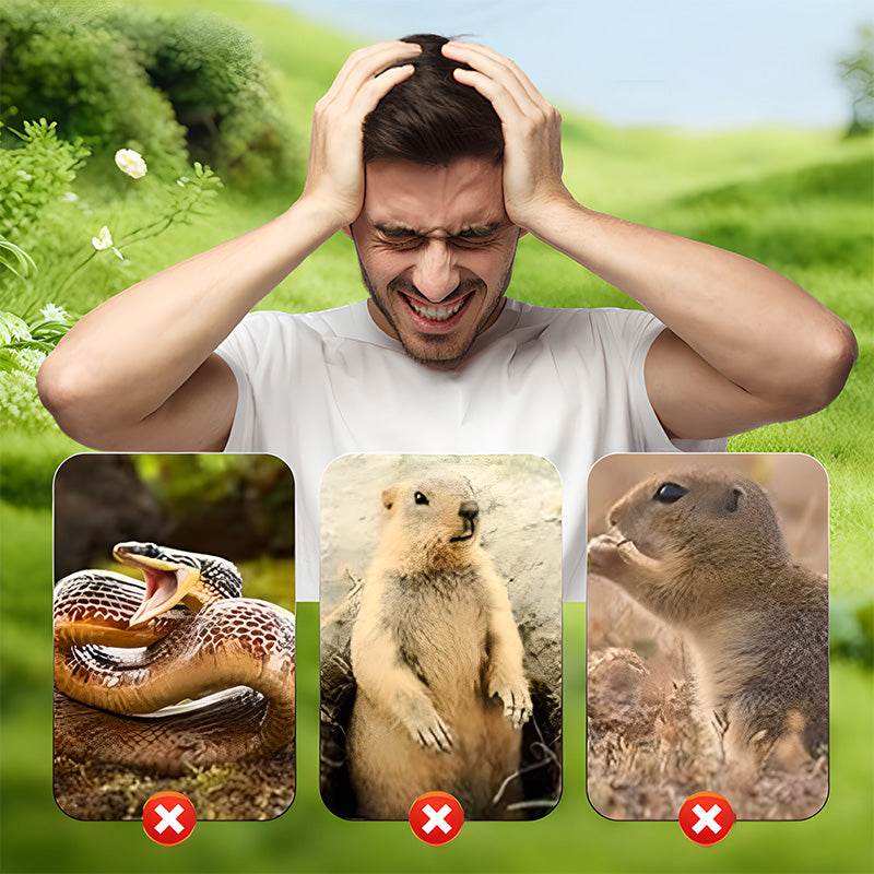 🌸Spring Sale 50% OFF☘️Solar Powered Waterproof Screw Mole Repellent