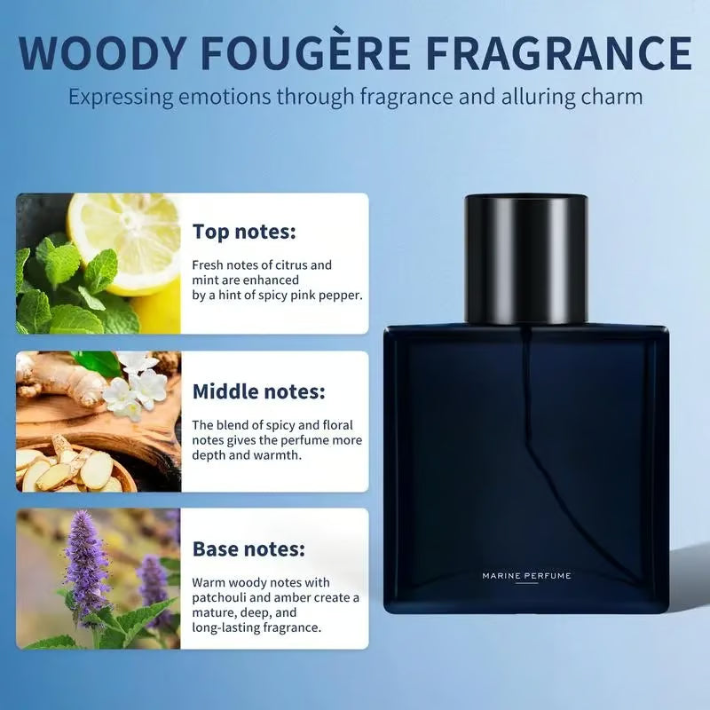🔥Hot Sale 50% OFF🔥 Men’s Natural Long-Lasting Marine Perfume | 24H Natural Sea Minerals & Zero Alcohol Burn