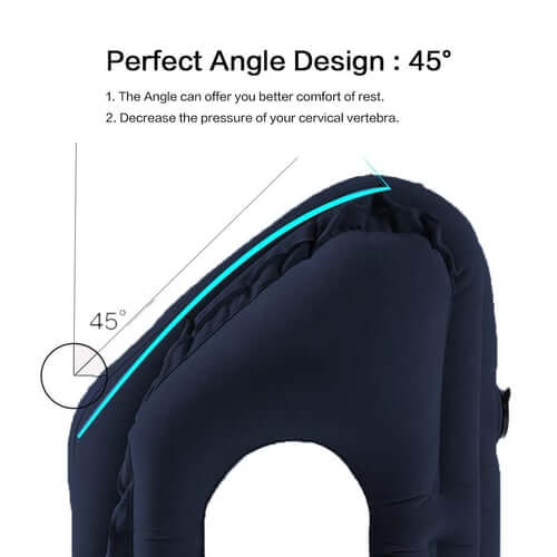 Sleep on Flights Instantly! Inflatable Travel Neck Pillow