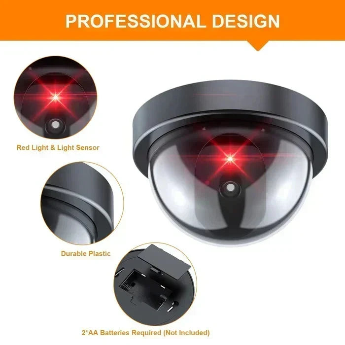 Deter Burglars Instantly! Realistic Blinking LED Fake Security Camera