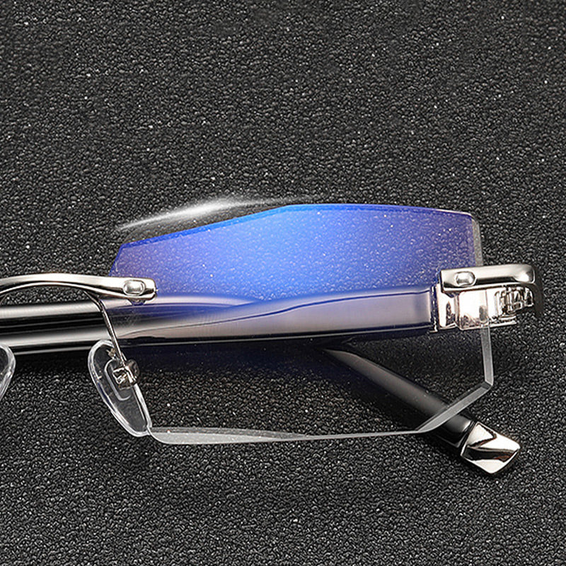 Blue Light Blocking Readers – Rimless & Lightweight Design