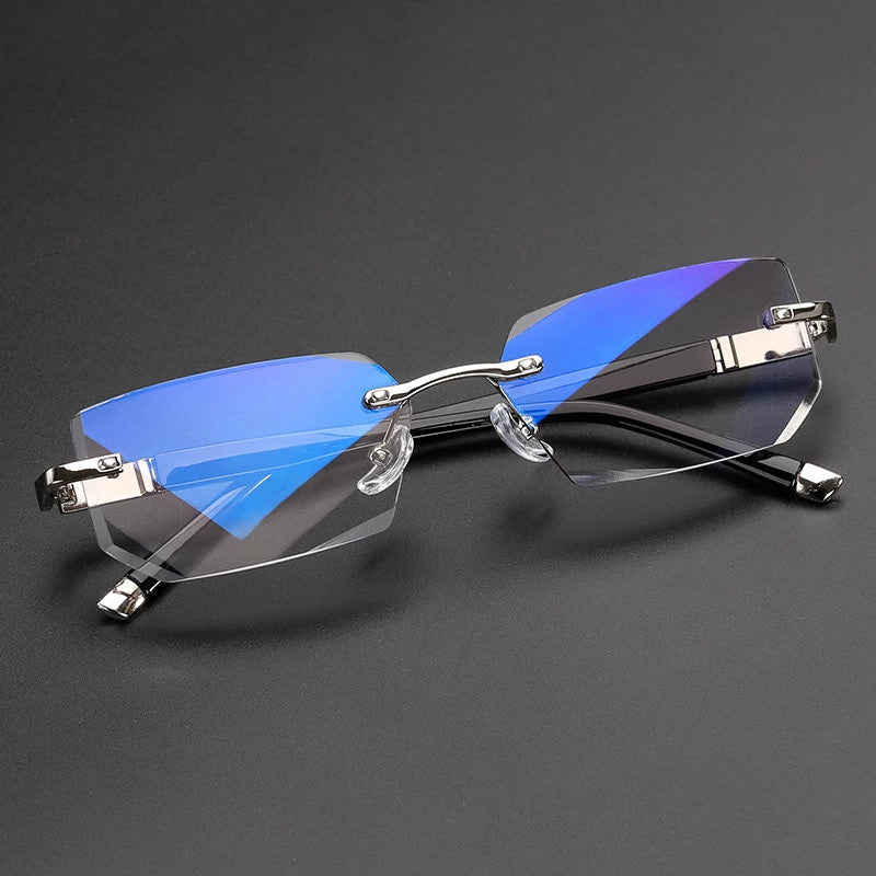 Blue Light Blocking Readers – Rimless & Lightweight Design
