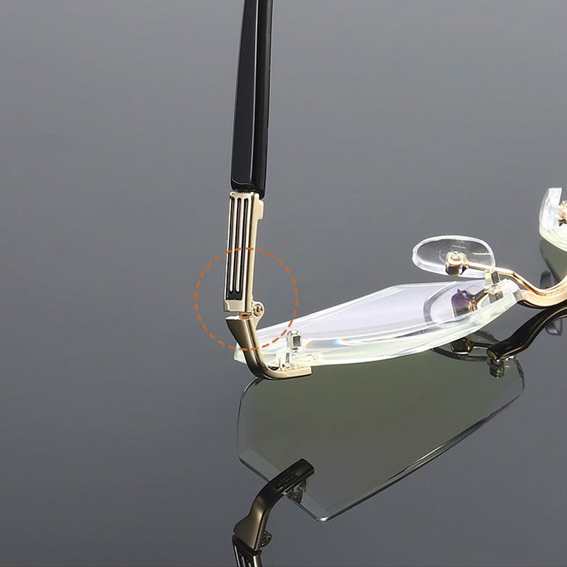 Blue Light Blocking Readers – Rimless & Lightweight Design
