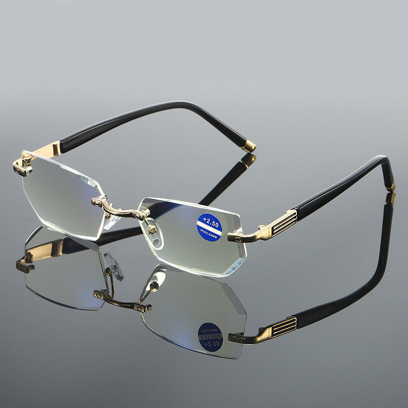 Blue Light Blocking Readers – Rimless & Lightweight Design