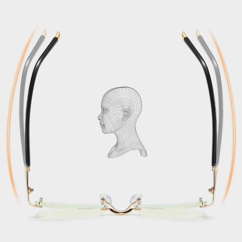 Blue Light Blocking Readers – Rimless & Lightweight Design