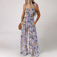 Smocked Print Jumpsuit – Wide-Leg & Flattering Fit
